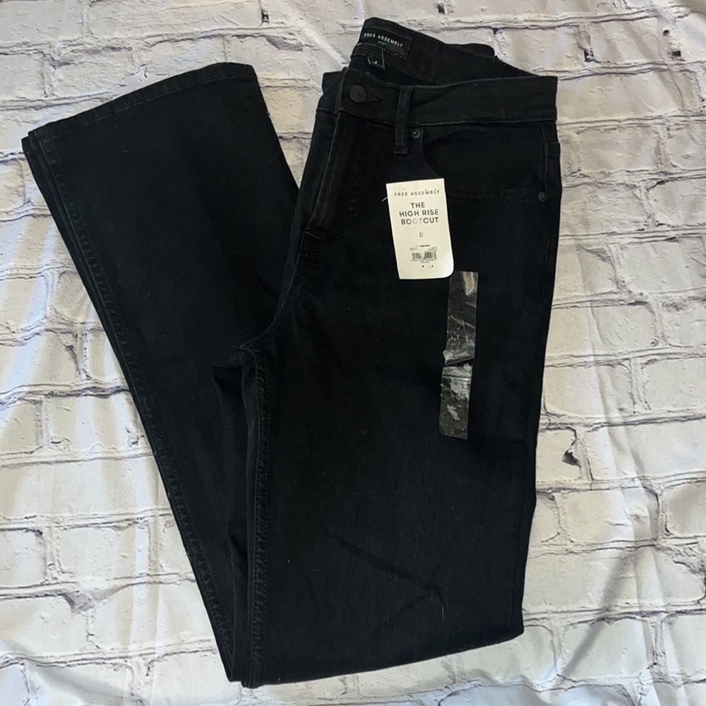 Free assembly high rise boot cut size 8